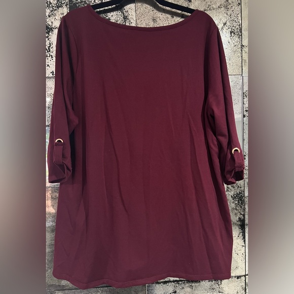 Belldini Plus 2X Size Top Grommet Detail Front - Picture 6 of 6